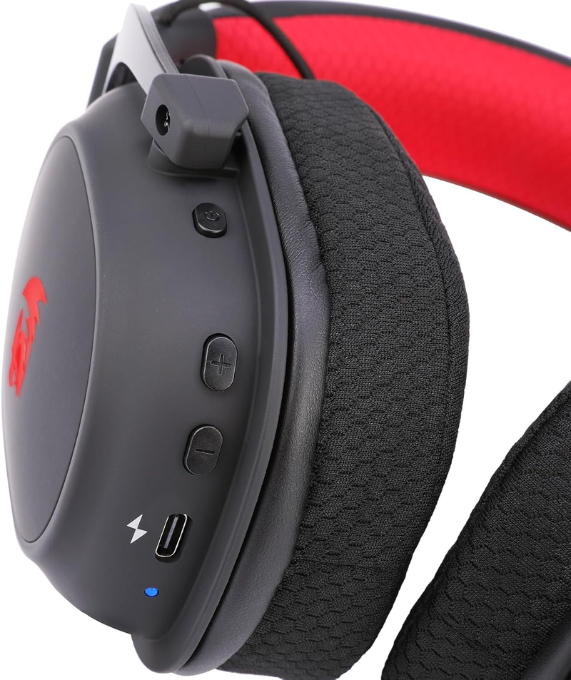 Headset Gamer Redragon Zeus Pro Preto Sem Fio 7.1 H510-PRO