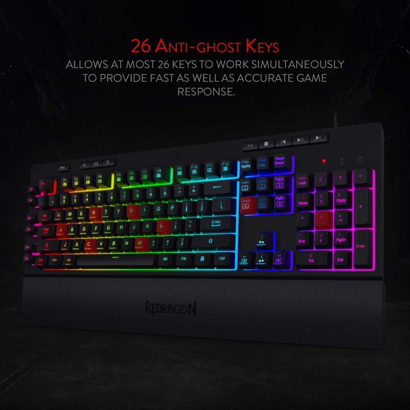 Teclado Redragon Shiva K512RGB USB