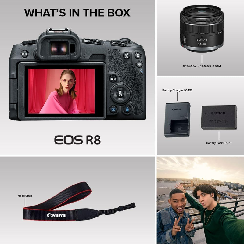 Câmera Digital Canon EOS R8 24.2MP 3.0"