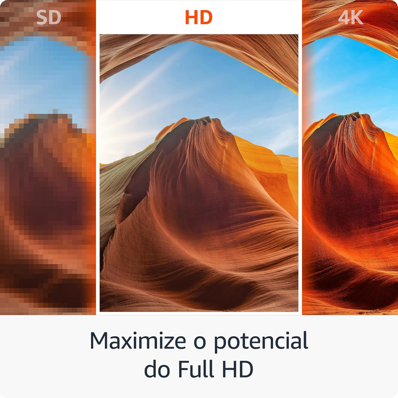 Fire TV Stick HD (Última geração) | Com controle remoto por voz com Alexa (inclui comandos de TV), controles de casa inteligente e streaming em HD